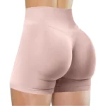 Summer High Waisted Yoga Shorts Fashionable and Sexy Running Fitness Pants Solid Color Yoga Leggings - Image 21