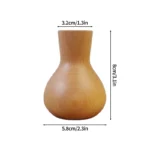 Retro Wooden Flower Vase Desktop Aesthetic Flower Bottle Decorative Plant Pot Arrangement Vase Home Decor Ornaments - Image 7