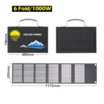 2025 exclusive 1000W portable solar panel folding bag with USB+DC for outdoor hiking camping and mobile phone charging - Image 7