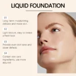 Liquid Face Foundation Spf 50 Temperature Change High Coverage Makeup Base Waterproof Hydrating Foundation Cosmetics Makeup - Image 2