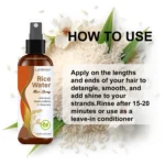 Rice Water Hair Spray – with Biotin,Keratin,Caffeine & Rosemary,Smooths Hair and Reduce Tangles,Add Hair Shine for All Hair Type