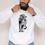 Hot Sale Men's Hoodies High Quality Tiger Printed - Image 6