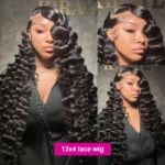 40 42 Inch Loose Wave 13x6 HD Lace Frontal Wig Human Hair Brazilian Loose Deep Waves Curly Wigs Lace Front Wigs For Women - Image 3
