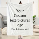 1 Piece of Custom DIY Personalized Photo Blanket for Your Loved One - Flannel Blanket with Personalized Photo, Soft and Warm, Suitable for Sofa, Bed, Office, Car, and Outdoor Travel - a Gift for Men and Women Suitable for All Seasons - Image 2