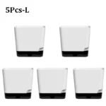 5Pcs Plant Pots, Self Watering Flower Pots Indoor Outdoor, Self Watering Planters with Drainage Hole & Clear Saucer Reservoir - Image 7