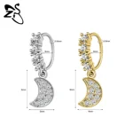 ZS 1 Piece 20G Trendy Hoop Nose Rings Women Moon Star Flower Pendant Septum Piercing Ear Helix Cartilage Piercings Jewelry 8MM - Image 18