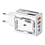 120W Fast Charging 4 Ports USB C Wall Charger QC3.0 - Image 4