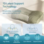 Buy one, get one free! Couple's Soft Knit Neck Massage Pillow - Adjustable ergonomic design for enhanced sleep comfort. - Image 3