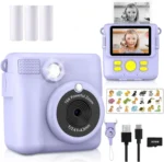 kids camera instant print 1080P Portable Kids Camera with  32GB Card3 and Rolls Photo Paper , Perfect Gift for Toddlers - Image 8