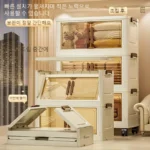 Foldable Storage Box with Clear Door - Spacious, Durable, and Easy-to-Assemble - Ideal for Organizing Clothes, Books, Toys, and - Image 2