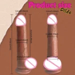 2 in1 Super Realistic Dildo Penis Sliding Foreskin+Ejaculating - Image 9