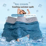 High Quality Cooling Blankets Smooth Air Condition Comforter Lightweight Summer Quilt with Double Side Cold Cooling Fabric - Image 3
