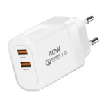 40W USB Charger Quick Charge 3.0 Dual Ports