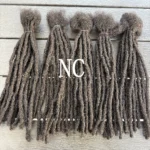 10inch Colored Handmade 0.6cm Inter Loc Extension Human Hair 100% Human Hair Loc Dreadlock Extensions for Women Men Kids