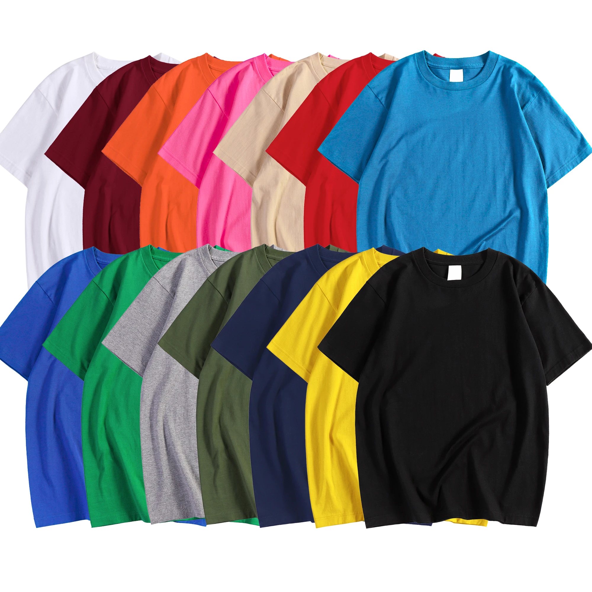 Sdea8726df8f94ebd832c98da97674ac6v.webp 14 Colors Candy Color 100% Cotton T-Shirts Men Women Oversized Short Sleeves Casual Breathable S-XXXL Tee Clothing Soft T Shirts - Image 1