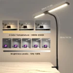 Double Single Head Led Clip Desk Lamp Dimmable Computer Table Lamps Monitor Light Architect Table Lamp for Office Reading Lights