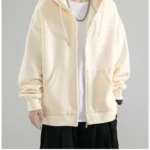 Men Hoodies Cardigan Solid Sweatshirts - Image 9