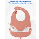 1/2pcs Food Grade Silicone Baby Eating Bibs Easy to Clean Baby Bibs Drool Towels Waterproof Children Silicone Drool Bibs - Image 6