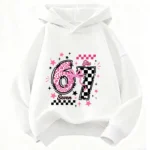 Autumn SIX SEVEN Funny Children Hoodies Level 67 Chaos Hooded Sweatshirt Kids Boy Girl Streetwear Graphic Casual Sport Pullover