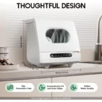 Smart home disinfection small desktop home free installation fully automatic disinfection and drying 6 sets of dishwashers