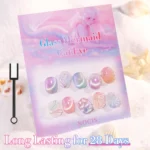 Cat Eye Gel Nail Polish Set - 6 Colors 0.26oz Summer Chameleon Cat Eye Green Purple Mermaid Gel with Magnet Soak - Image 6