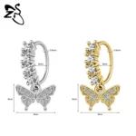ZS 1 Piece 20G Trendy Hoop Nose Rings Women Moon Star Flower Pendant Septum Piercing Ear Helix Cartilage Piercings Jewelry 8MM - Image 10