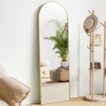 JHK 64"x21" Full Body Wall Mirror Standing Hanging or Leaning Wall-Mounted Mirrors with Stand Aluminum Alloy Frame Living Room - Image 8