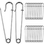 5/10/20PCS Extra-Large Steel Safety Pins 75mm(3") Heavy Duty Big Safety Pin Stainless Steel Spring Lock Pins for Clothes Crafts - Image 12