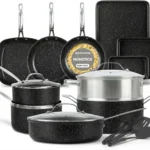 20-Piece Non-Stick Cookware Set with Pans, Bakeware & Utensils, Oven/Dishwasher Safe, PFOA/PFOS Free