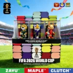 FIFA Official Licensed 2026 World Cup Mascot 3-Piece Collectible Set, Fan Memorabilia - Maple & Zayu & Clutch /9cm/3.54inch 9DZB