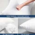 One piece set standard white high rebound pillow cushion core sofa car seat home interior decoration pillow 30x50cm - Image 4