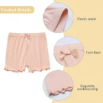4Pcs Kids Dance Bike Play Shorts Girls Shorts Safety Pants Children Cute Bow Under Dress Skirt School Uniform Underpants 2-14Y - Image 4