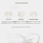 1/2 pcs Hotel Pillows Specifically Designed for Cervical Spine Protection and Sleep Aid Home Use Dormitory Single Pillow Core