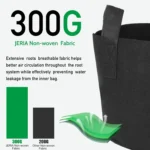 24-Pack 10 Gallon Nonwoven Grow Bags with Handles and Plant Labels, Heavy Duty Fabric Pots for Gardening - Image 4