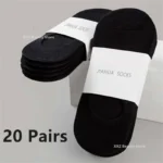 1/5/10/20 Pairs Summer Autumn Boat Socks For Men Women Non-slip Silicone Invisible Cotton Socks Male Ankle Sock Slippers - Image 17