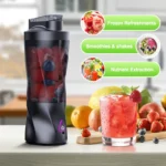Electric Portable Juicer Fresh Fruit Mixer 700ML Multifunctional USB Rechargeable Shakes Smoothie Blender Outdoor Mixing Cup - Image 2