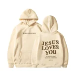 Jesus Loves You Print Pullover Hoodies Women's Hoodie Autumn Winter Men Streetwear Sweatshirt Unisex - Image 6