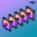 Aigo AR12PRO Computer Case Fan Ventoinha PC 120mm RGB Fan 4pin PWM CPU Cooling Fan 3pin5v Unlimited Space Argb 12cm Ventilador - Image 4