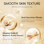 LAIKOU 24K Gold Snail Peel-Off Mask 3PCS Deep Cleansing Pore Tightening Blackhead Removal Detoxifying Facial Treatment 50g - Image 5