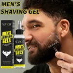 Men's Shaving Gel 100ml Natural Shaving Cream Refreshing Cleaning Softening Beard Cream Foam Hair Remove Gel For All Beard Type