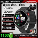 2026 New 1100mah AMOLED Smart Watch Men 170+Sport Fitness LED Flashlight IP69 Waterproof Bluetooth call GPS track Smartwatch iOS - Image 13