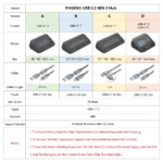 PHIXERO USB 3.2 Docking Station Hub 10Gbps Splitter Switch Dock Multi Port SD Card Socket Type C Gen2 for Surface PC Laptop 3.0 - Image 6