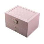 High-End Multi-Layer Drawer-Type Jewelry Box Household Large Capacity Earring Storage Organizer with Oxidation Finish
