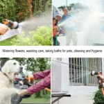 10-20M Garden 8 Modes Shower Head Sprayer Adjustable Irrigation Watering Nozzle for Plant Lawn Yard Watering Sprinkler - Image 3