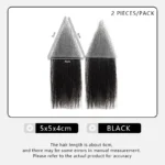 Forehead Patch 100% Human Hair Hairpiece Sideburns Toupee Invisible Seamless Ultra Thin Skin PU Men's Hairline Sideburn Patch - Image 13