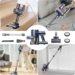 YISORA Corded Vacuum Cleaner, 600W 23KPa Stick Vacuum, Free-Stand 6 in 1 Handheld Vacuum Cleaner for Hard Floor Carpet - Image 5