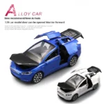 1:36 High Simulation Car Model for Tesla Alloy Car Model Diecasts Toy Vehicles Toy Cars Boy Toys Pull Back Kid Gifts