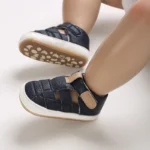 Summer Rubber Base Anti Slip Baby Sandales Shoes Toddler Girl Boy Canvas Sandals Non-Slip First Walker Crib Shoes For 0-18