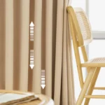 2pcs Milk Tea Color Curtain Shading Bedroom Living Room Australian Wool Cream Flannel Curtain - Image 6