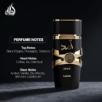Lattafa Perfumes Asad Unisex Eau De Parfum Spray 3.4 Ounce Cologne Persistence Arabian women’s perfume Pheromone long-lasting